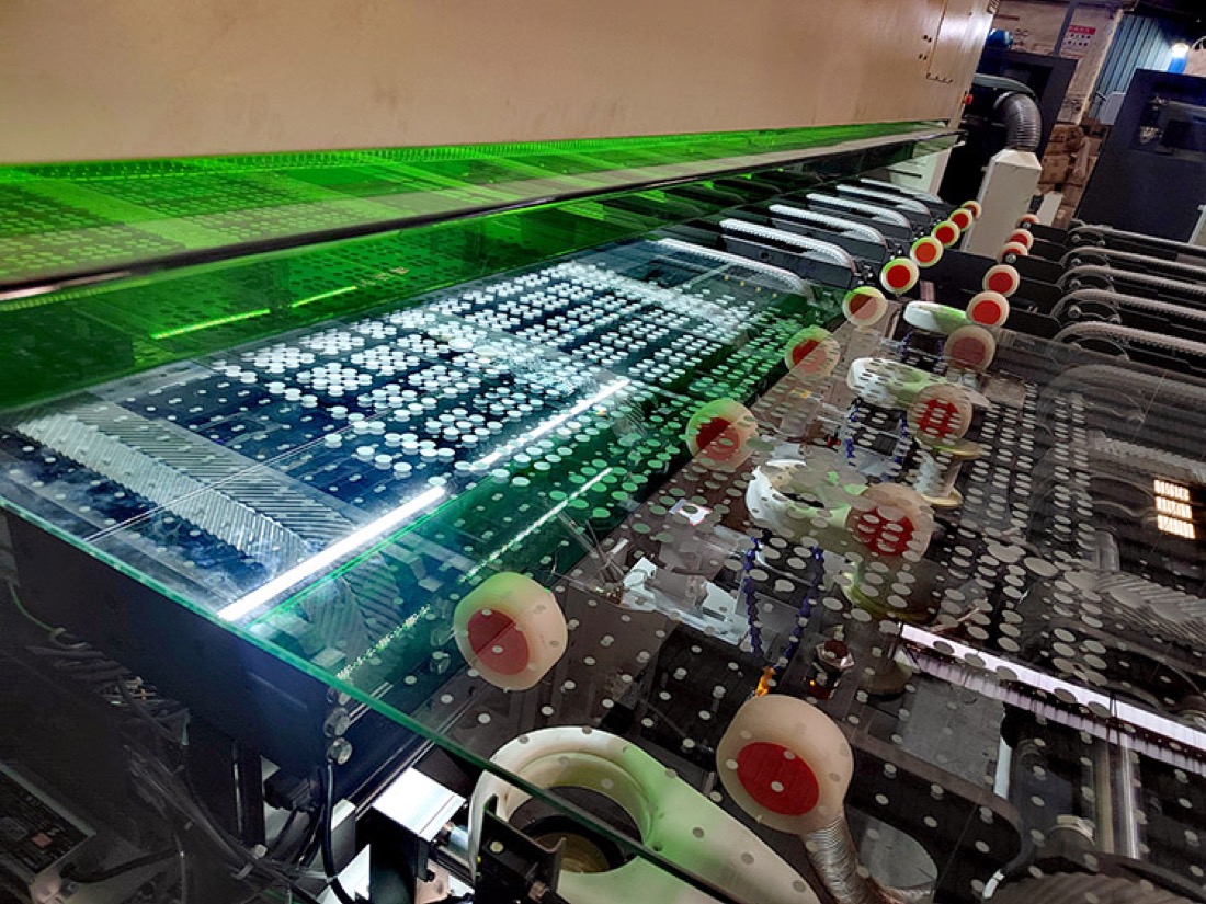 Pièce réalisée sur une machine Glass Lasers